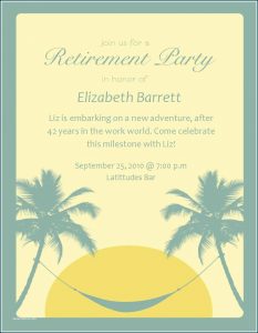 Surprise Retirement Party Invitation Template Free