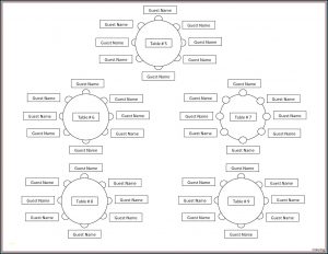 Table Seating Chart Template Excel