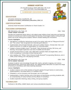 Teacher Resumes Templates
