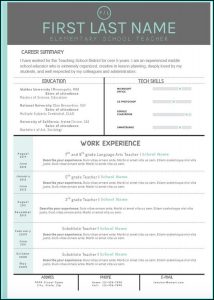 Teaching Resume Templates