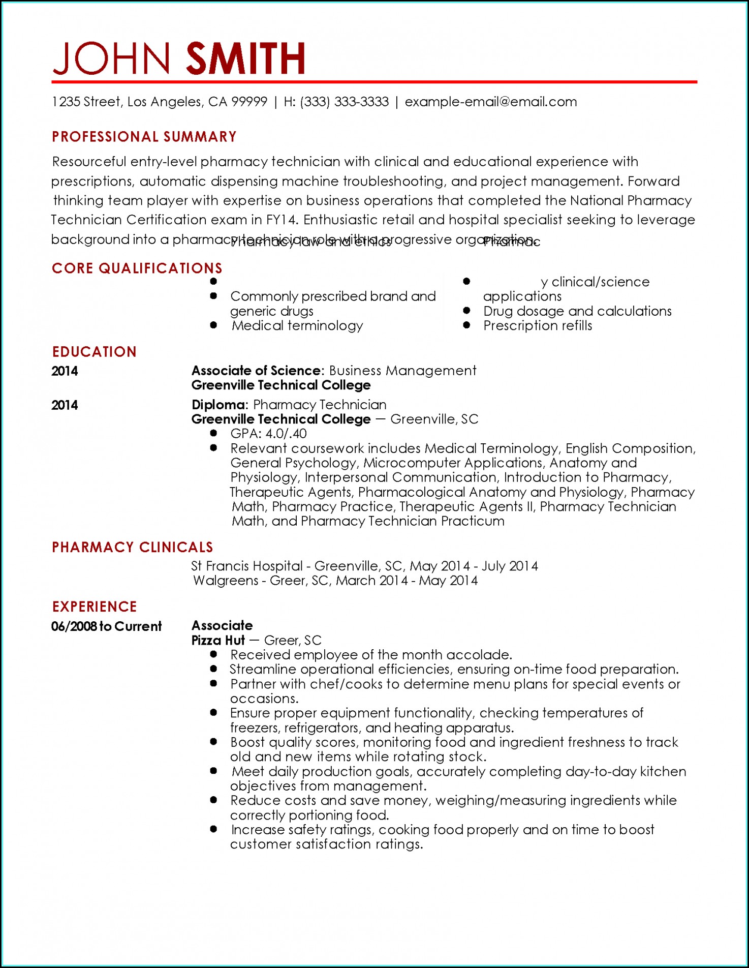 Technical Writing Resume Examples