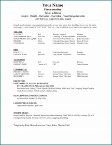Template Resume Microsoft Word 2010