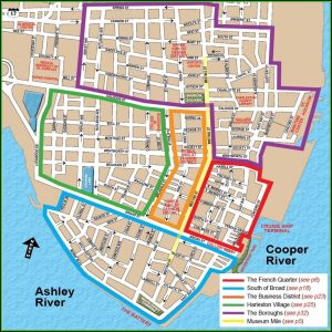Touring Historic Charleston Bus Map