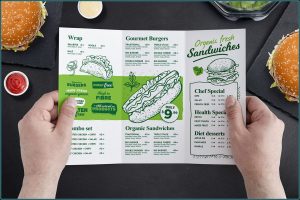 Tri Fold Menu Template Photoshop