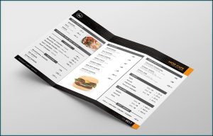 Trifold Menu Template Free