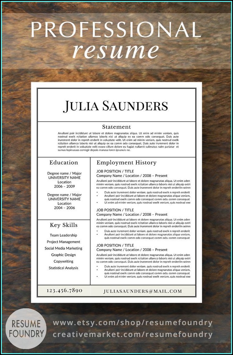 Us Resume Template Download