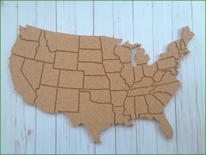 Usa Map Bulletin Board