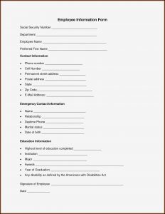 W2 Form For Employee