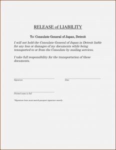 Waiver Form Template For Sports Uk