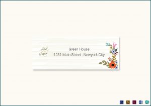 Wedding Address Label Template
