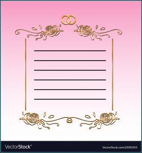 Wedding Congratulations Card Template