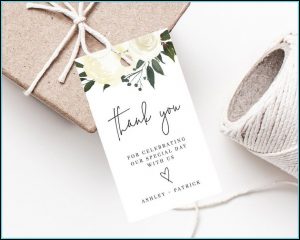 Wedding Favor Tags Template Word