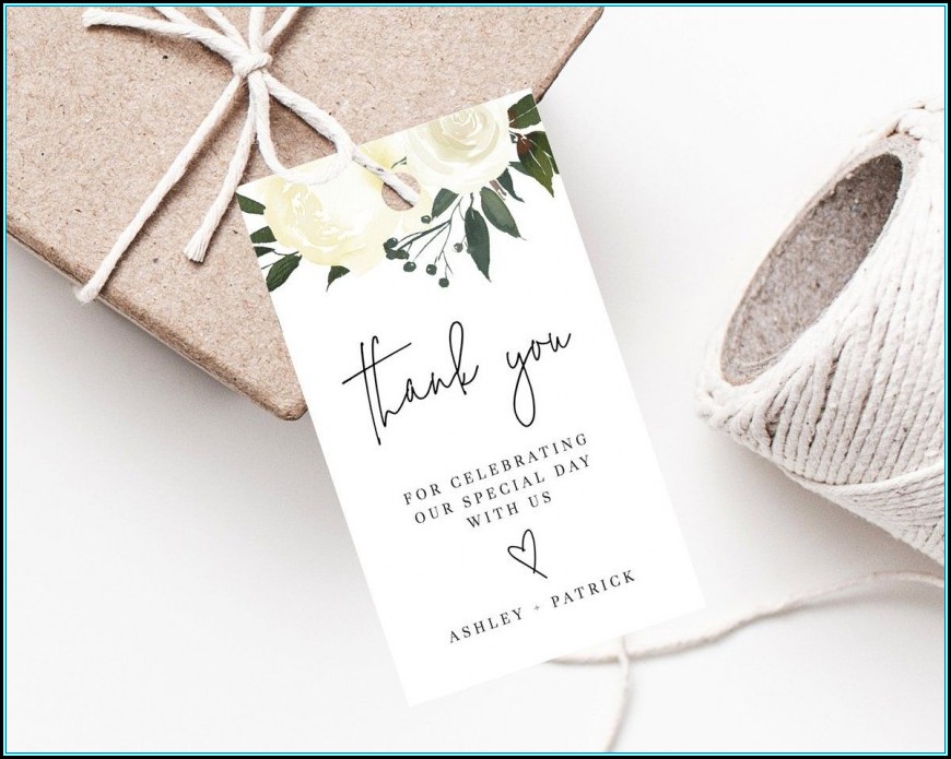Wedding Favor Tags Template Word