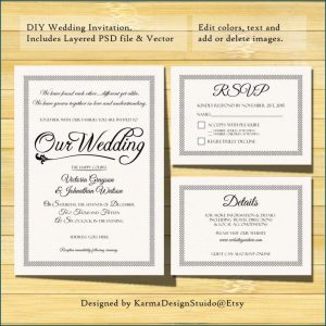 Wedding Invitation Template Photoshop Free