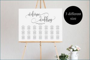 Wedding Seating Chart Poster Template Microsoft Word