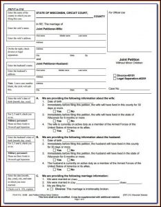 Wi Divorce Forms Free