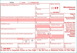 1099 Misc Form 2017