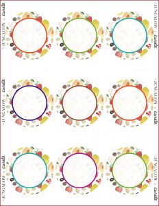 2 Inch Round Label Template 12 Per Sheet