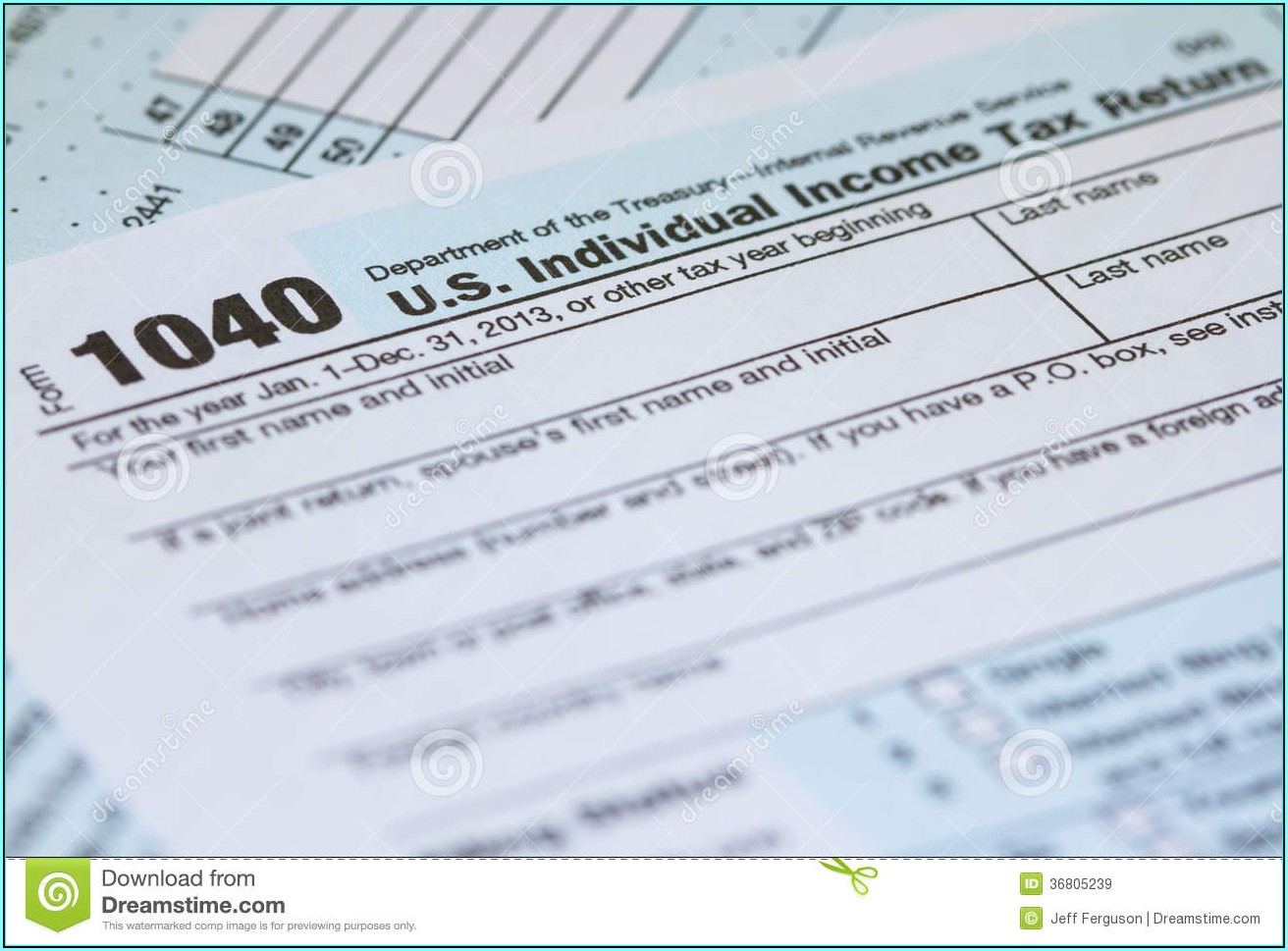 2013 Federal Income Tax Forms 1040a