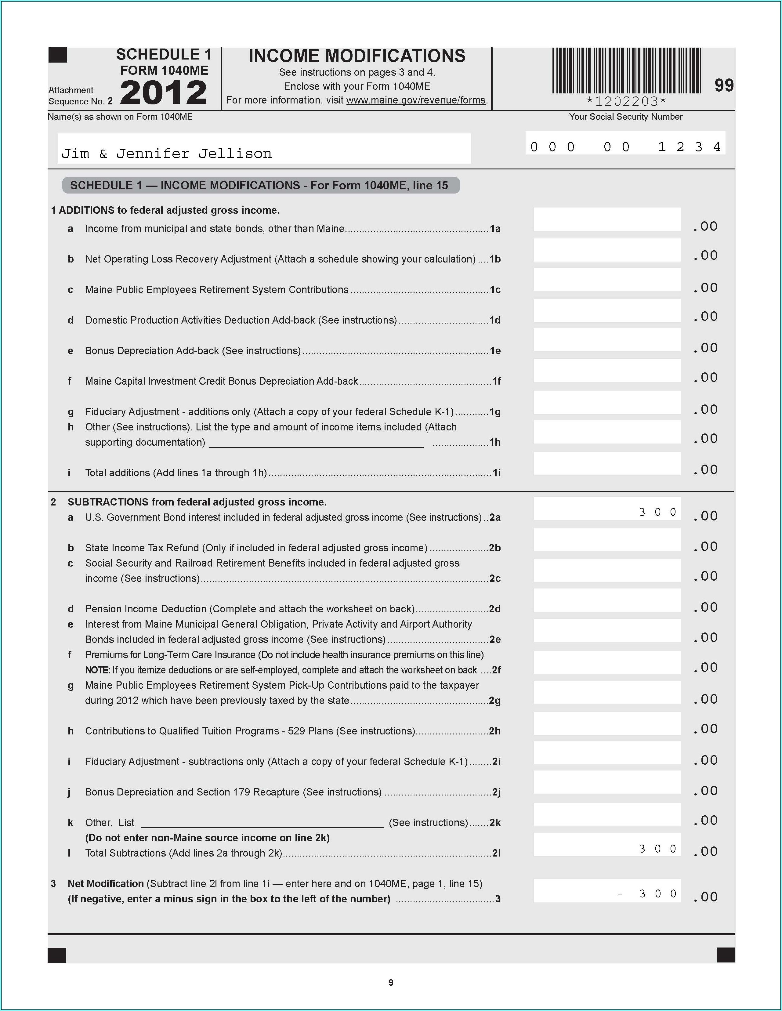 2014 Tax Forms 1040a Printable