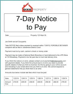 3 Day Eviction Notice Sample Florida