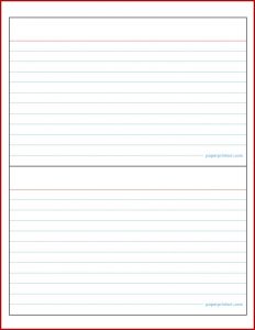 4x6 Index Card Template Pdf