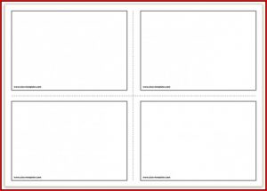 4x6 Index Card Template Word 2013