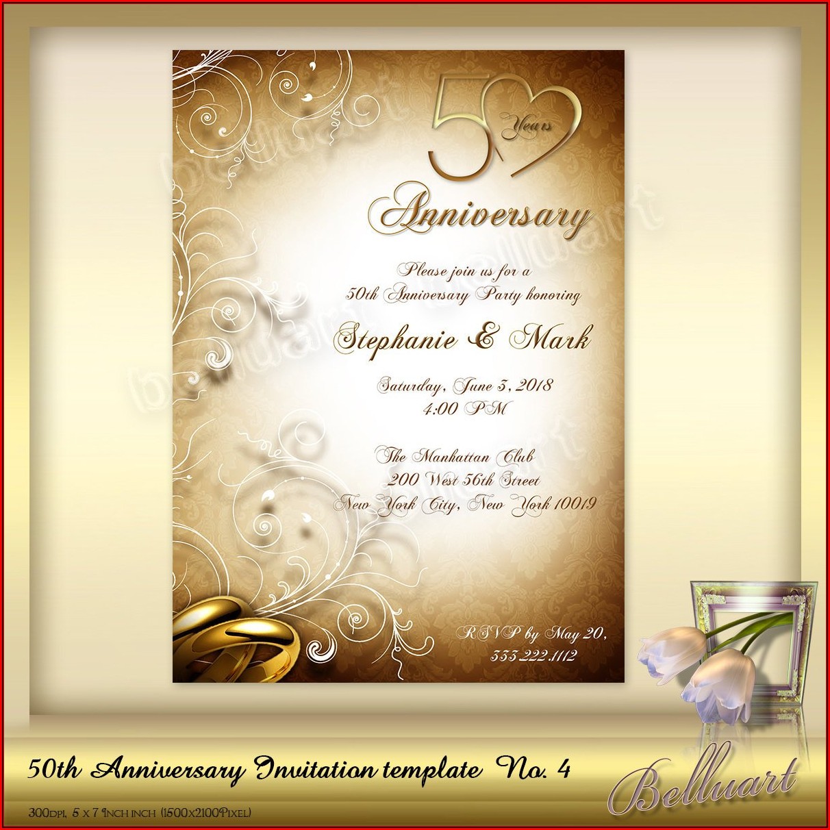 50th-wedding-invitation-templates