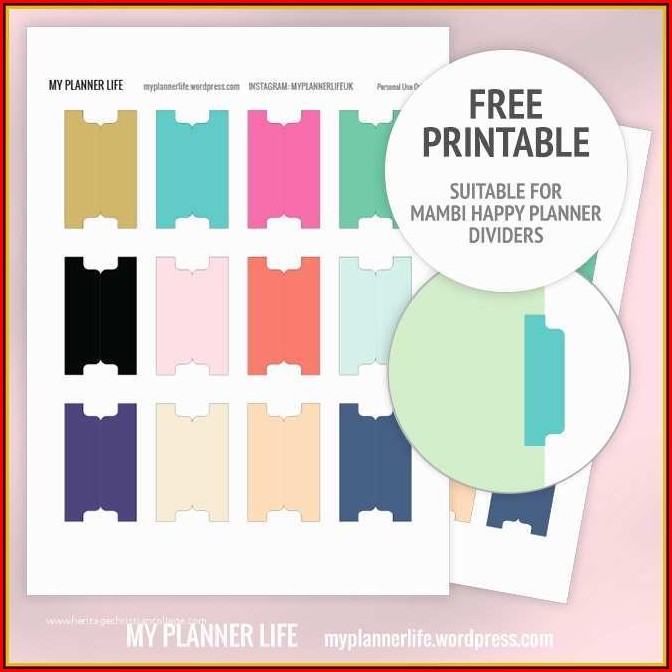 8 Tab Divider Template Free