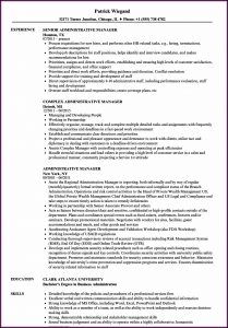 Admin Manager Resume In Word Format