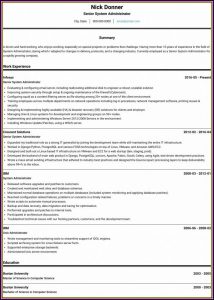 Admin Resume In Word Format