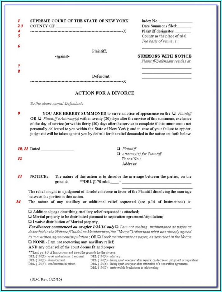 Alberta Divorce Forms And Instructions