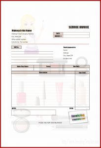Artist Invoice Template