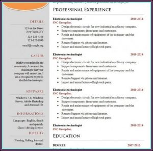 Attractive Resume Templates Free Download Google Docs