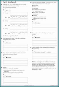 Australia Visitor Visa Form 1419 Download