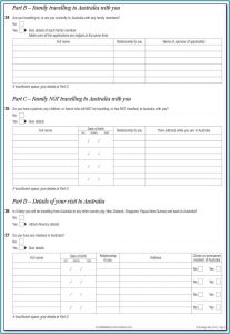 Australian Tourist Visa Form 1419