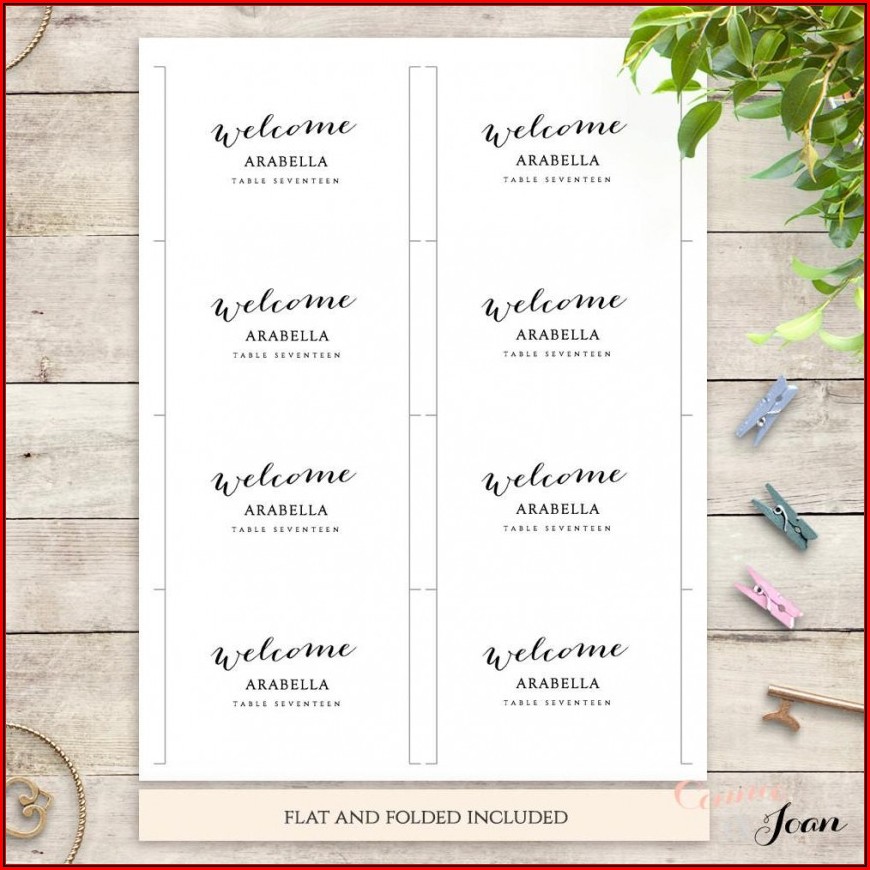 Avery Christmas Place Card Template