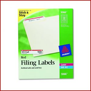 Avery File Folder Label Template 5209