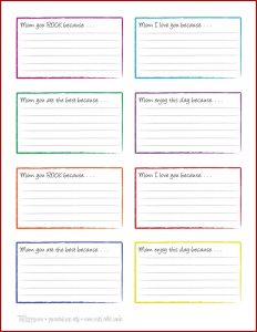 Avery Note Card Template 3x5