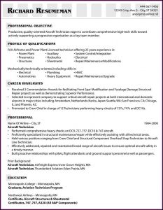 Aviation Cv Template Uk