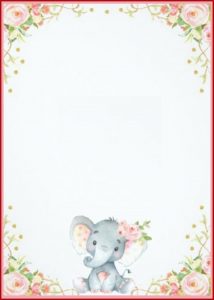 Baby Shower Elephant Invitation Templates