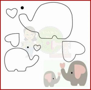 Baby Shower Elephant Template