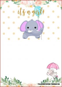 Baby Shower Elephant Templates