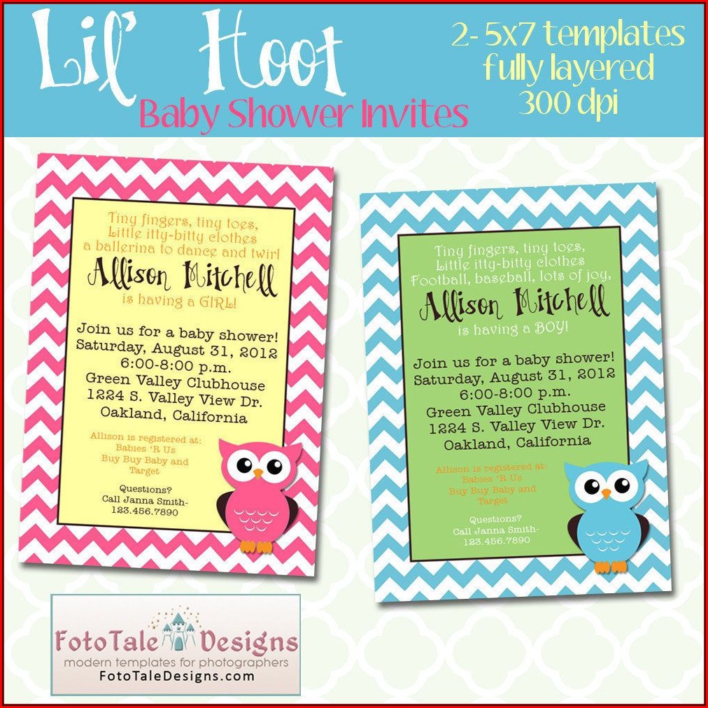 Baby Shower Invites Templates Download