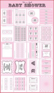 Baby Shower Printables Girl