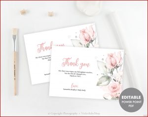 Baby Shower Thank You Card Template