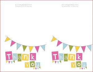 Baby Shower Thank You Cards Templates Free Download