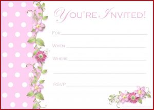 Bachelorette Invitation Template Free