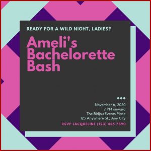 Bachelorette Invitation Templates