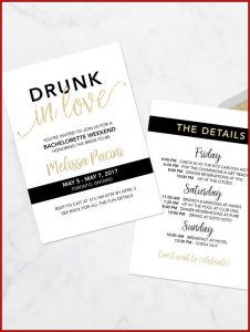Bachelorette Invitation Templates Printable